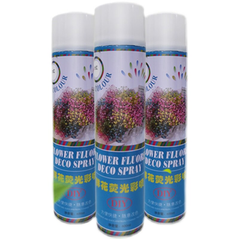满天星鲜花喷剂 荧光彩喷 鲜干花染料染色剂 情人草 水晶草喷色剂