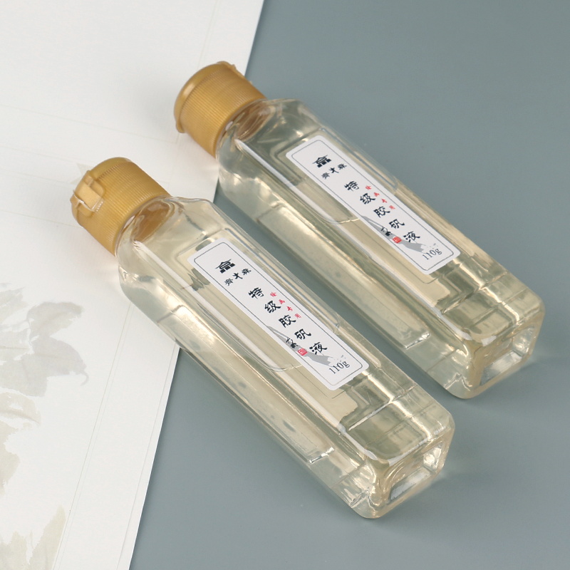 齐大森胶矾水明矾明胶浓矾水工笔画岩彩国画专用颜料胶矾液