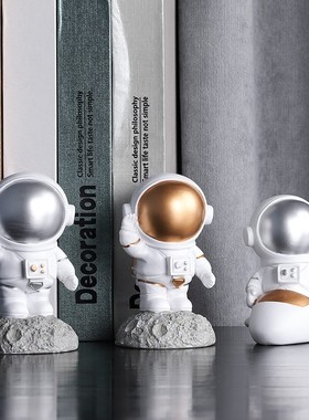 创意宇航员摆件 北欧风太空人小摆设室内网红房间客厅酒柜装饰品