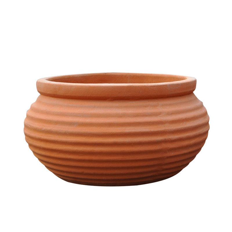 园艺红陶土花盆景观陶罐欧式大口陶瓷花瓶阳台别墅粗陶特大号摆件,鲜花速递/花卉仿真/绿植园艺,花盆,淘宝优惠券,粉丝福利购,淘宝优惠卷