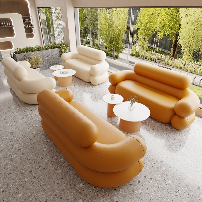 餐饮甜品奶茶店咖啡厅桌椅组合商用美容院服装店接待双人卡座沙发,商业/办公家具,沙发,淘宝优惠券,粉丝福利购,淘宝优惠卷