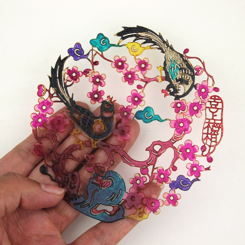 陕西西安皮影戏工艺品镜框家居摆件摆台装饰画吉祥花鸟送友人,特色手工艺,皮影,淘宝优惠券,粉丝福利购,淘宝优惠卷