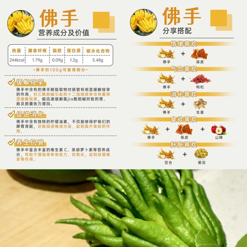 佛手柑现摘水培植物鲜果室内桌面绿植盆栽新鲜切枝佛手瓜摆件闻香