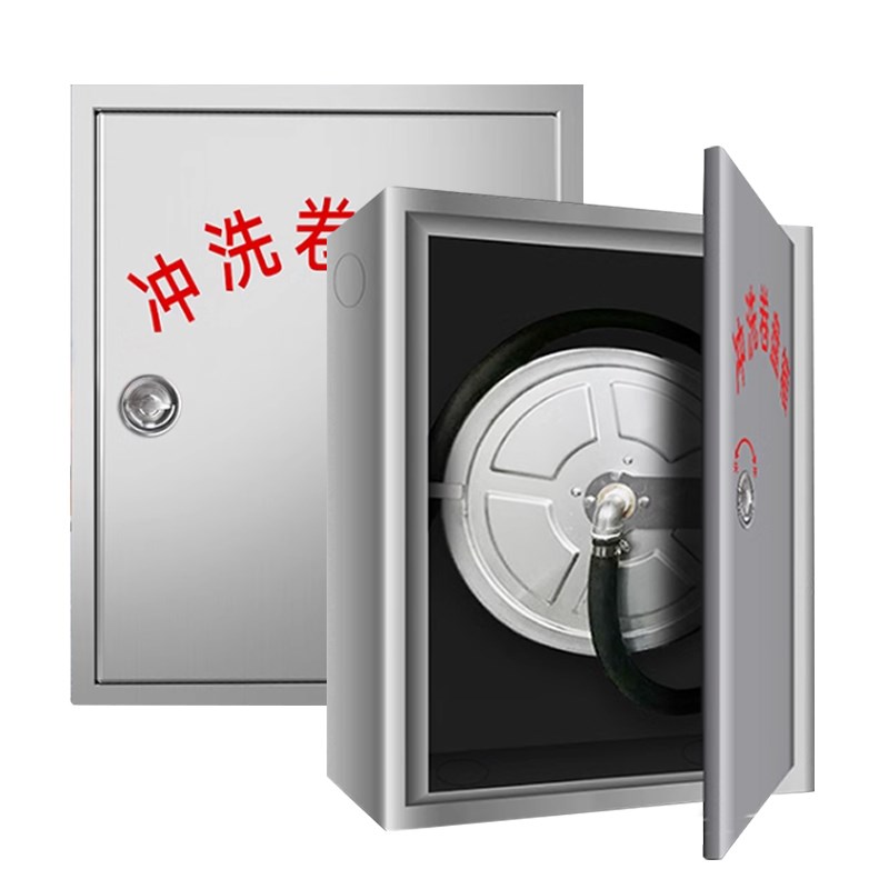 不锈钢冲洗栓箱地铁栈桥隧道冲洗器tw手动冲洗卷盘箱煤矿码头