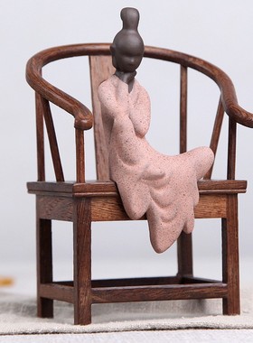 创意新中式无相紫砂禅意家居装饰办公饰品茶具配件茶宠摆件