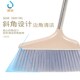 单个扫把簸箕家用扫地扫帚单手加厚不锈钢杆小款 笤帚房间软毛畚箕
