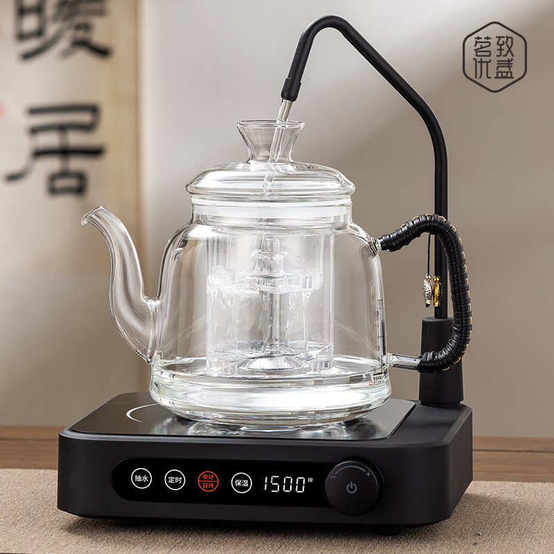 新款自动上水电陶炉煮茶炉器烧水煮茶炉