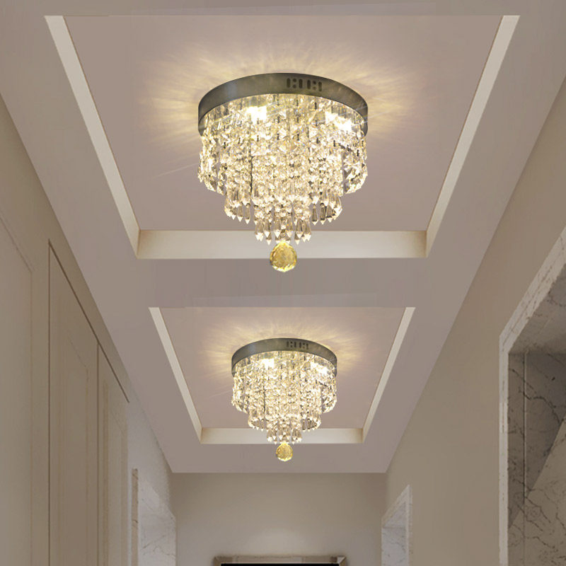 Led水晶灯吊灯客厅卧室走廊灯过道灯玄关阳台楼梯美式欧式吸顶灯