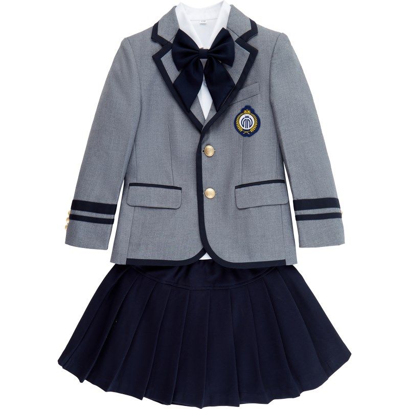英伦风小学生校服西装三件套男女校服/园服