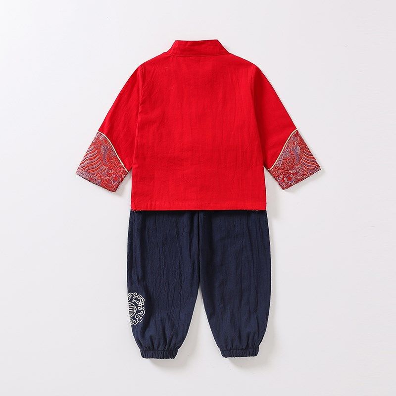 儿童汉服中国风宝宝抓周服小孩节日礼服表演服小童春秋长袖套装,童装/婴儿装/亲子装,汉服,淘宝优惠券,粉丝福利购,淘宝优惠卷