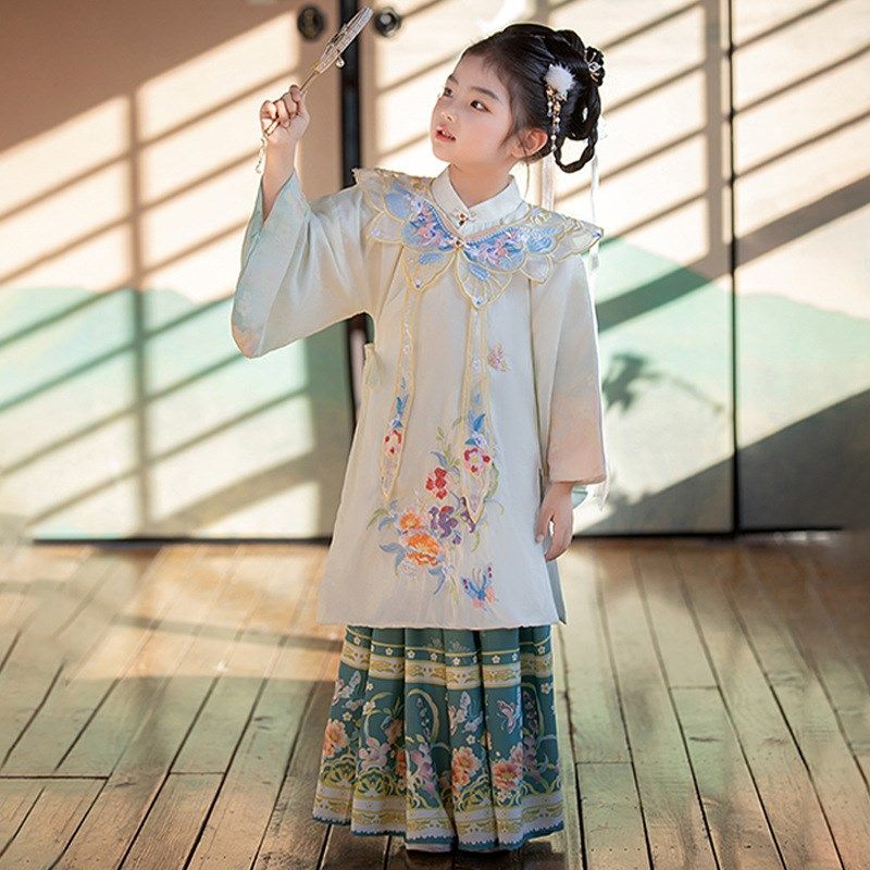 女童黛玉中国风汉服套装春装儿童明制高端云肩半身裙套装演出服,童装/婴儿装/亲子装,汉服,淘宝优惠券,粉丝福利购,淘宝优惠卷