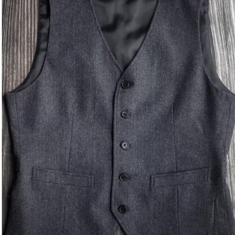 秋冬季男浴血黑帮咔叽英伦复古休闲马夹职业商务绅士修身西装背心,男装,常规马甲,淘宝优惠券,粉丝福利购,淘宝优惠卷