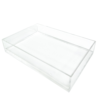 高透明一体式亚克力五面盒托盘抽屉收纳盒拍摄水箱陈列道具盒定制