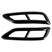 饰贴钢琴黑改装 适用于22 饰框排气管装 大众途观L四出尾喉装 件 24款