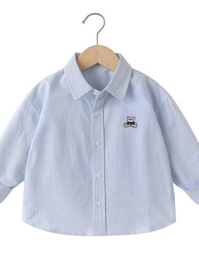 男童长袖衬衫春装春秋款童装儿童宝宝1岁3小童衬衣上衣春季U14574