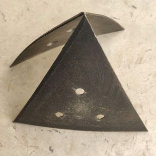 微耕机翻转犁头手扶拖拉机双面犁尖开沟犁三角铲锰钢材质三角犁尖