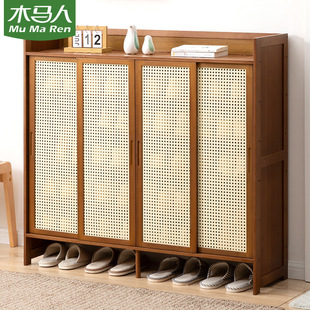 门口鞋柜高款立式入户柜一体门外走廊用极窄家用鞋架子多层带门