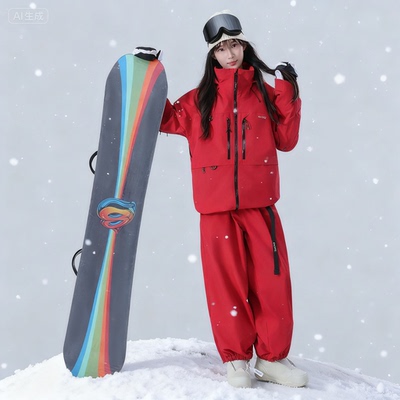 男女同款冬季加厚保暖滑雪衣