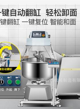 200L260L300L大型双速双动翻缸和面机搅面自动倾翻斗和面机厂家