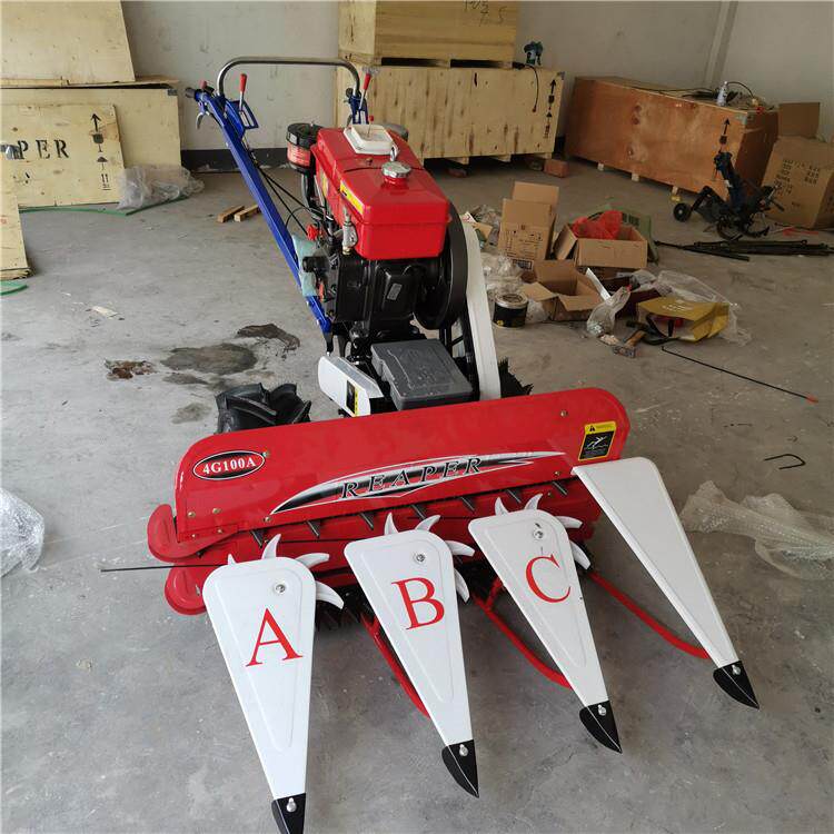 4GL-100型割晒机手扶一体式柴油6.6马力水稻小麦单侧铺放割晒机