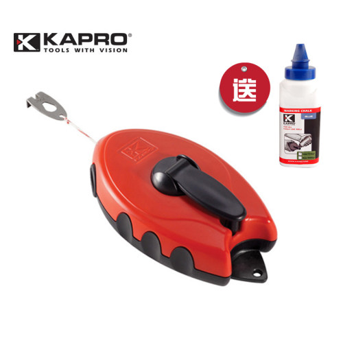 以色列KAPRO墨斗划线器木工专用粉斗弹线神器粉线盒30m工地放线