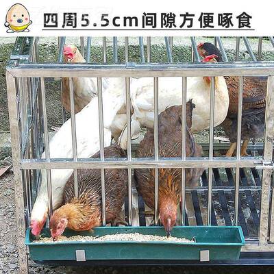 折叠式不钢蛋鸡笼XBH子自锈动下蛋家用鸡笼笼子养鸡窝防啄蛋殖鸭