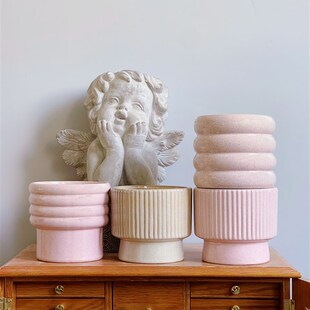 北欧ins风简约陶瓷花盆创意个性 家用桌面绿萝蝴蝶兰花盆盆栽盆器