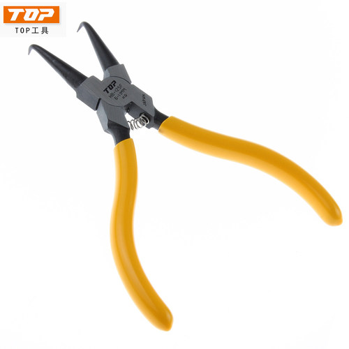 日本原装TOP工具HB-125/175/230/125F 卡簧钳 介指钳孔用 弯头