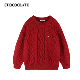 ：CHOCOOLATE复古加厚麻花情侣套头毛衣6164 1310352