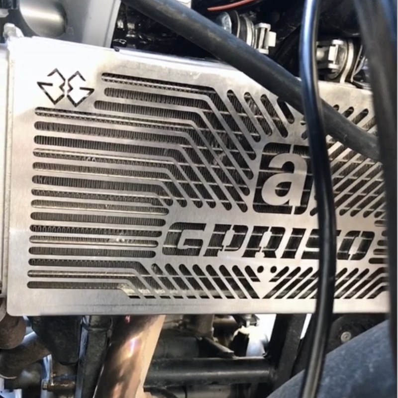 阿普利亚GPR1改装1CR1复古街车水箱网散热器保护罩防护网