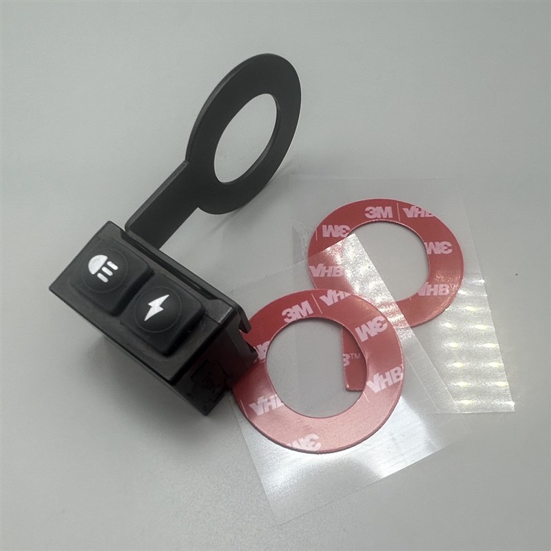 摩托车科仕迪射灯无线开关改装套把不锈钢支架