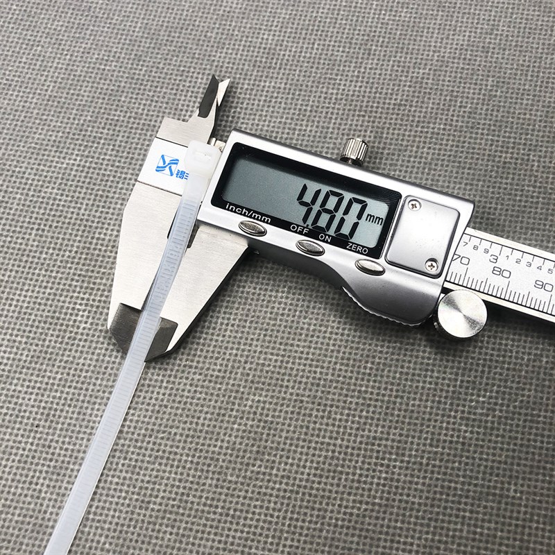 国标5x0塑料长cm宽.8mm尼龙扎带自锁式小号封条封口扎线带捆