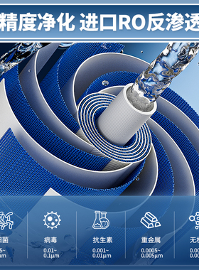 美凌达智能净水器家用台式富氢台式饮水机即热反渗透氢水机水素水