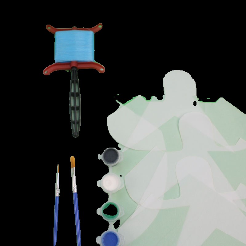 自制手工DIY风筝沙燕一串创意好看容易飞学校活动全白竹条作业春1