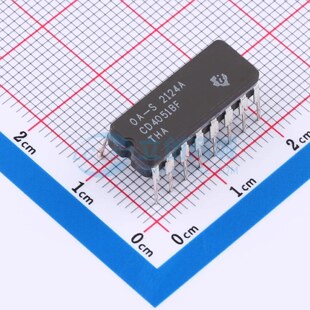 信号开关/编解码器/多路复用器 CD4051BF CDIP-16 原装正品 电子
