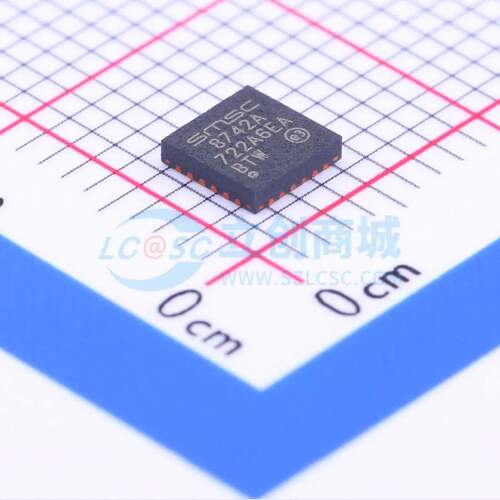 以太网收发器 LAN8742A-CZ QFN-24-EP(4x4) 原装正品