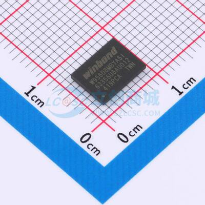 随机存取存储器(RAM) W956D8MBYA5I TFBGA-24 64Mbit 200MHz