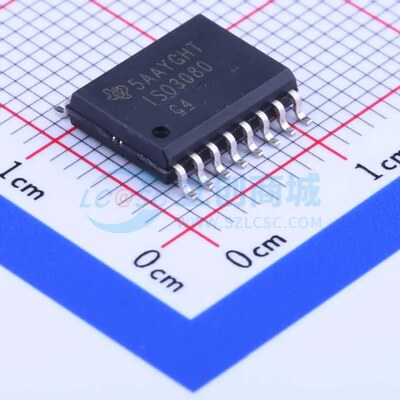 原装 隔离式RS485/422收发器 ISO3080DWR SOIC-16-300mil 全新