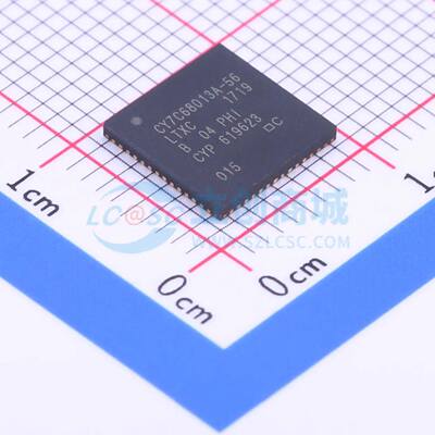 单片机(MCU/MPU/SOC) CY7C68013A-56LTXC QFN-56-EP(8x8) 原装正