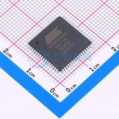单片机(MCU/MPU/SOC) ATMEGA645-16AU TQFP-64(14x14) 原装正品