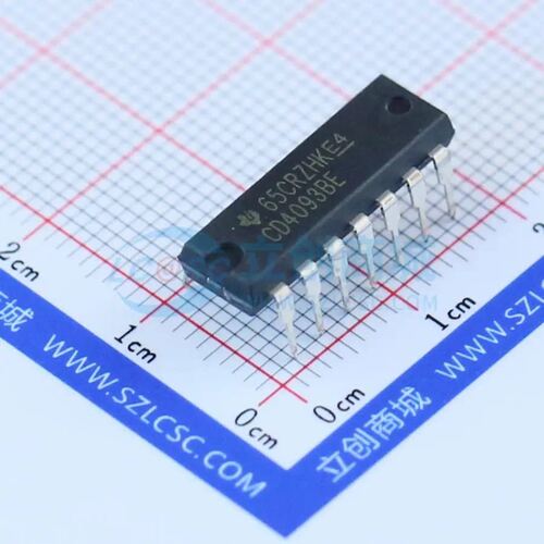 逻辑门 CD4093BE DIP-14 原装正品 电子元器件配单