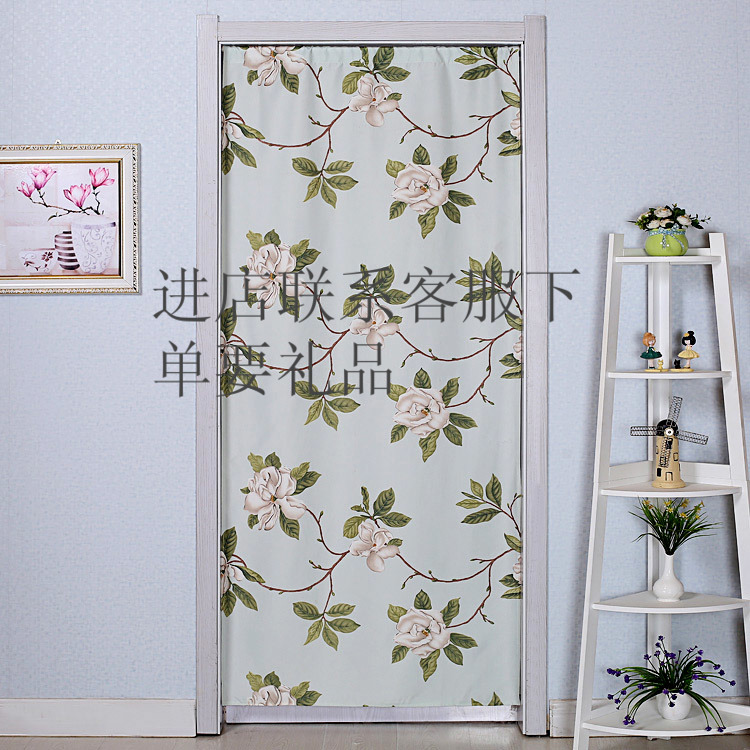 门帘布帘 客厅卧室免打孔门帘 长帘半帘风水帘隔断帘子可定做