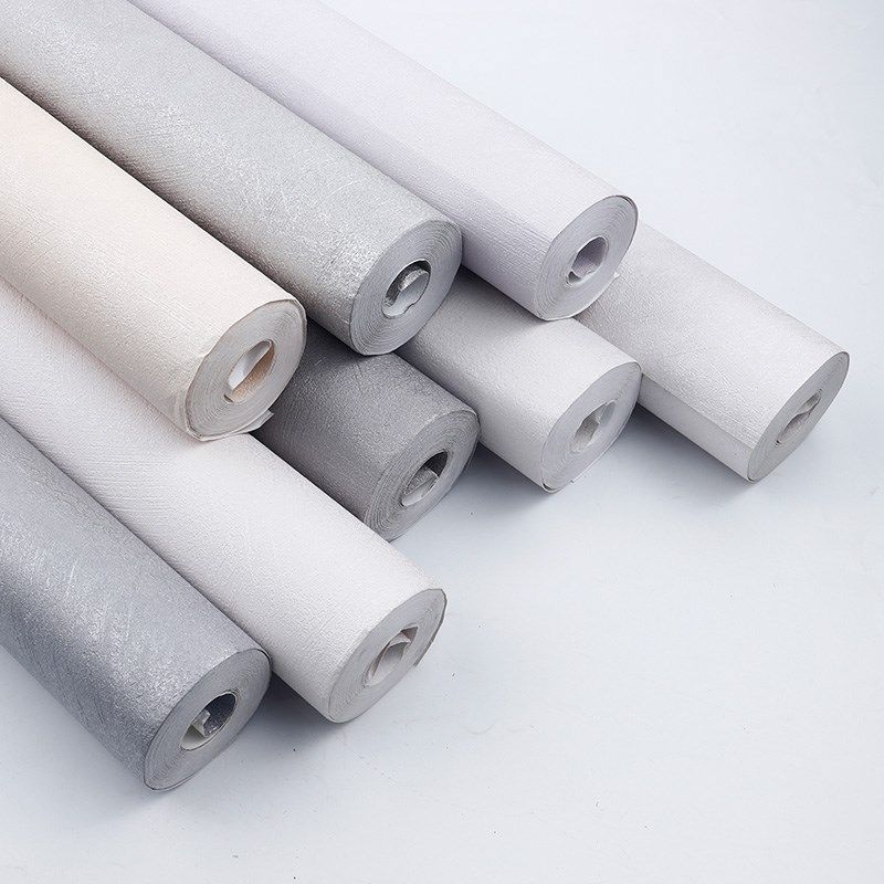 壁纸非自粘纯色素色亚麻布纹彷草编壁纸店铺壁纸酒店工程壁纸