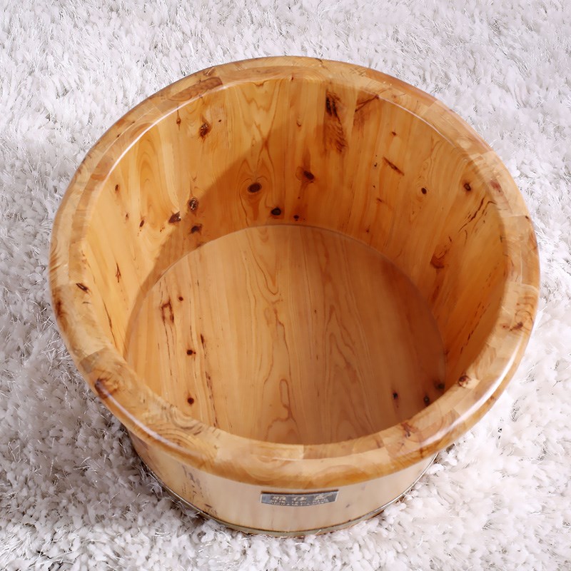 雅仕嘉木桶足浴桶木桶泡脚桶家用泡脚木桶带盖洗脚木桶木质足浴盆