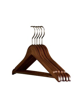 JOJO L. D.ffn.实木衣架家用挂衣防滑无痕卧室空明