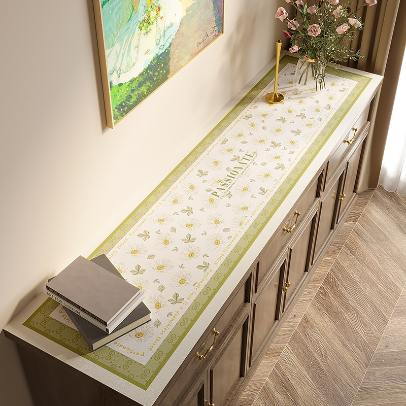 防尘防刮入户门鞋柜垫长方形皮革盖布盖巾免洗防水电视柜垫桌垫