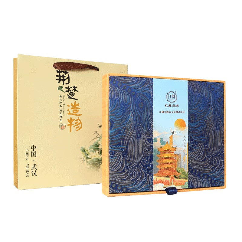 汉绣装饰画摆件非遗手工文化刺绣马武汉特色出国礼品中国风送外宾图片