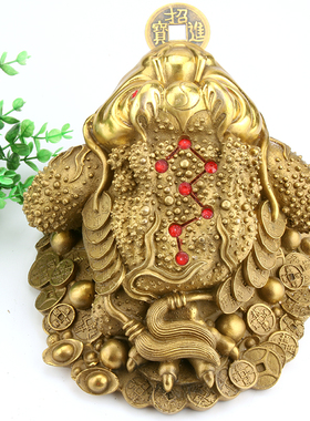 铜金蟾三足蟾蜍铜店铺客厅礼品