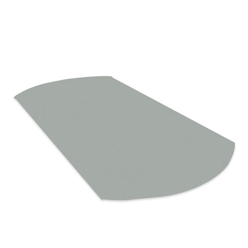 弧形圆桌桌垫纯色防油防水裁剪桌布u皮革长椭圆防烫餐桌垫