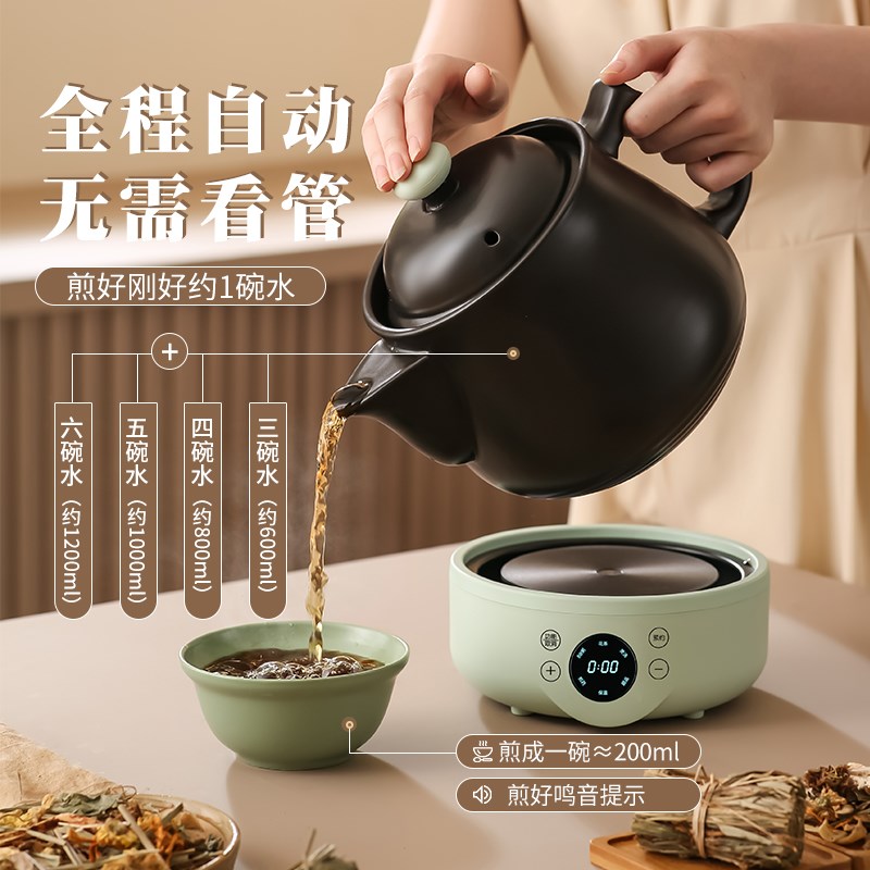 全自动煎药壶中医专用熬药壶多功能煲汤炖煮砂锅家用可预约电药壶